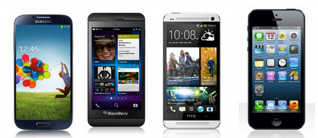  Smartphones HTC Blackberry Samsung
