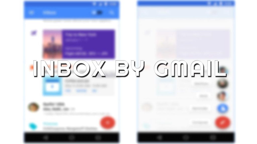 Inbox message Google app