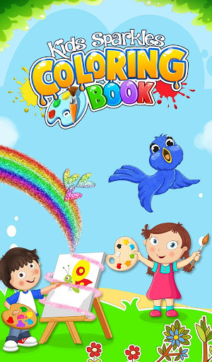 Kids Sparkles Coloring Book