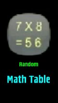 Random Math Table mobile app for free download