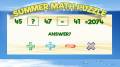 Summer Math Puzzle mobile app for free download