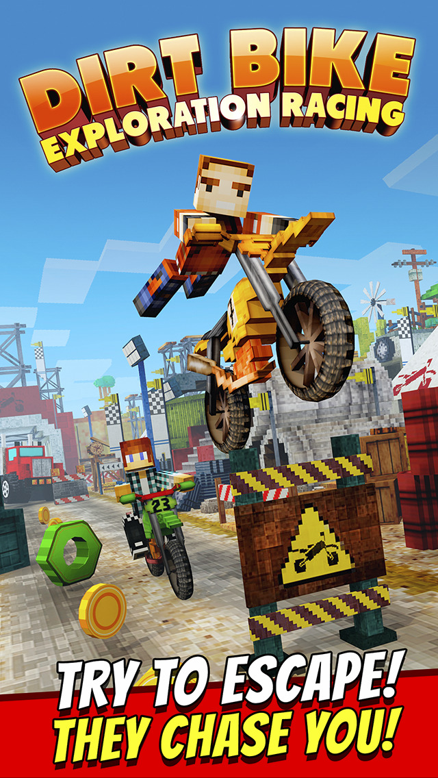 Dirt Bike Exploration Racing Free Craft Race Game Of Blocky Motorcycles
