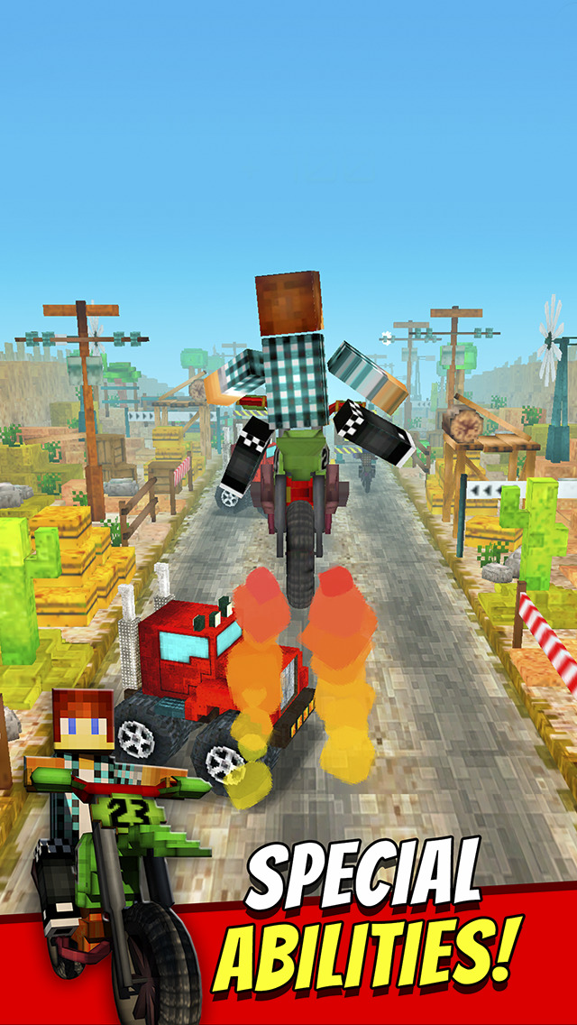 Dirt Bike Exploration Racing Free Craft Race Game Of Blocky Motorcycles
