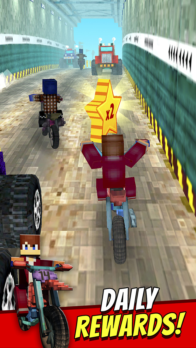 Dirt Bike Exploration Racing Free Craft Race Game Of Blocky Motorcycles