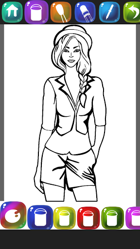 Fashion Girl Coloring Book