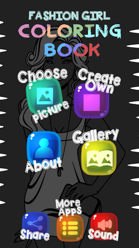 Fashion Girl Coloring Book