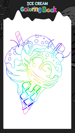 Ice Cream Coloring Book