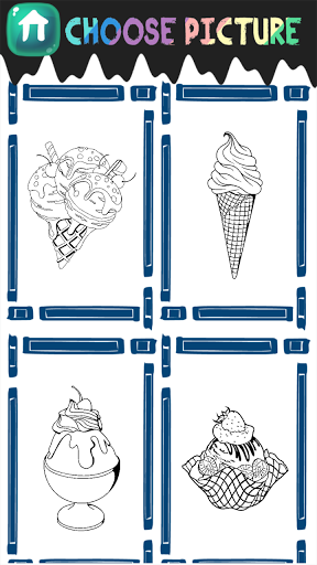 Ice Cream Coloring Book