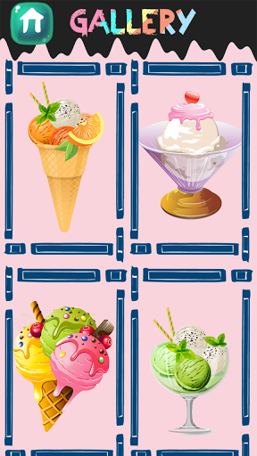 Ice Cream Coloring Book