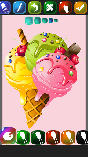 Ice Cream Coloring Book