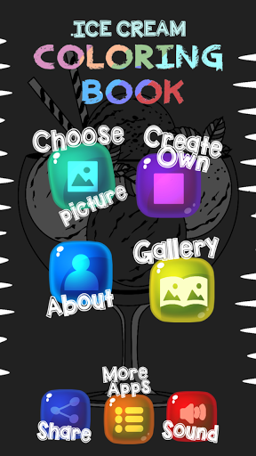 Ice Cream Coloring Book