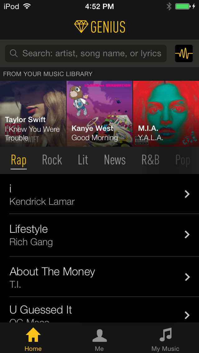 Genius — Search And Understand The Meaning Of Song Lyrics Poetry Literature And News 1.7