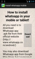 Install Whatsapp Mobile