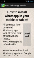Install WhatsApp Mobile mobile app for free download