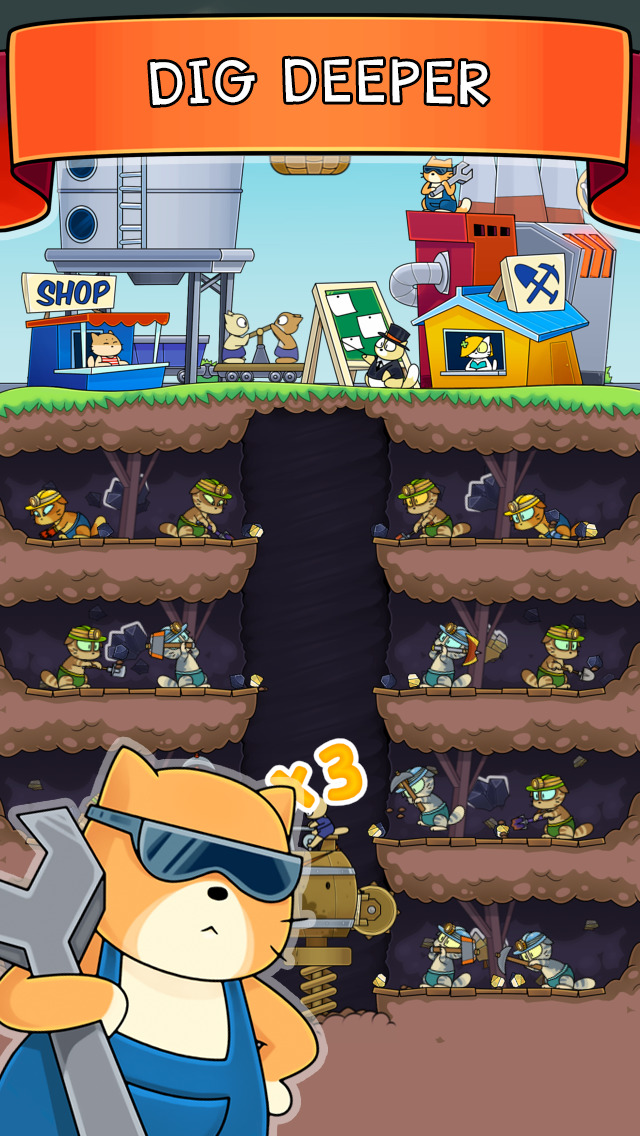 Dig It   Cat Mine. Drill Mine And Level Up Your Own Cute Catminers.