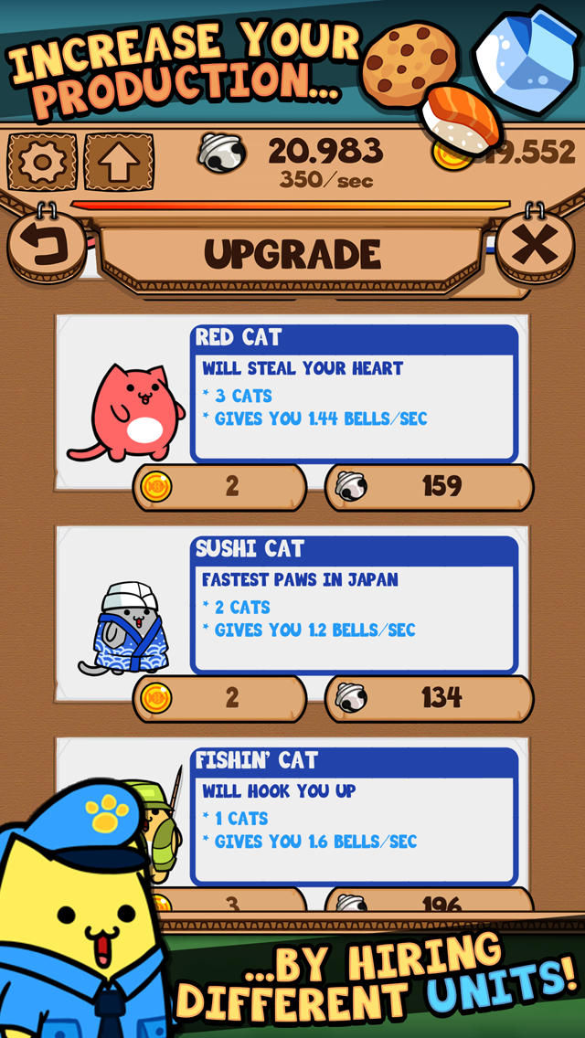 Kitty Cat Clicker   Feed The Virtual Pet Kitten With Fish Pizza Candy And Cookie Chips