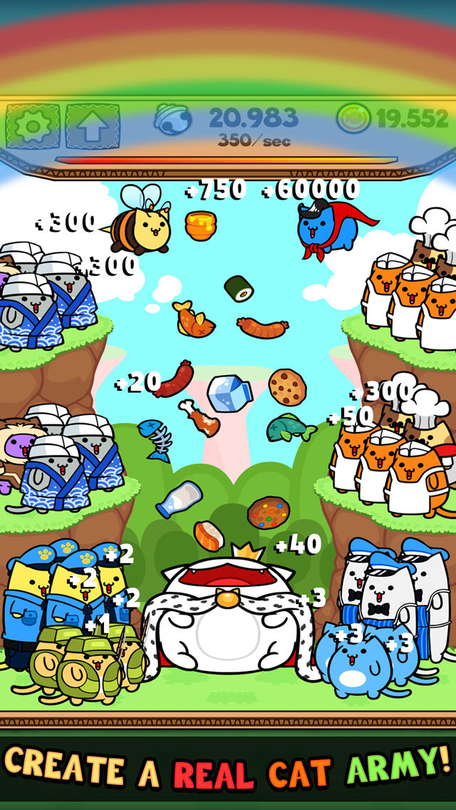 Kitty Cat Clicker   Feed The Virtual Pet Kitten With Fish Pizza Candy And Cookie Chips