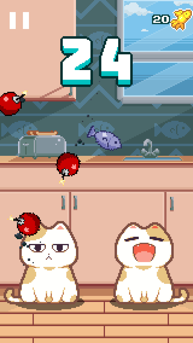 Nom Cat Endless Feeding Frenzy Arcade Game