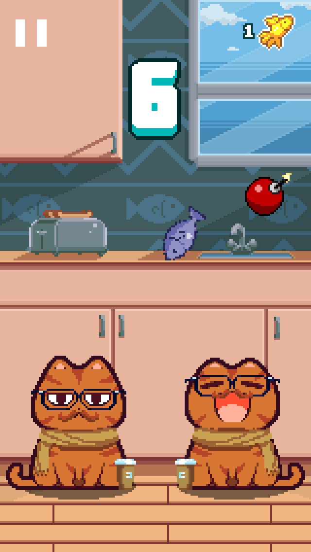 Nom Cat Endless Feeding Frenzy Arcade Game