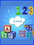 ABC, 123 & Hindi   240x400 mobile app for free download