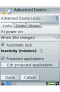 Advanced Device Locks For Uiq3