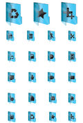 Glass Folder Icons
