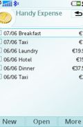 HandyExpense UIQ3 mobile app for free download