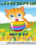 Jigsaw With Kitty Cat (176x220) mobile app for free download