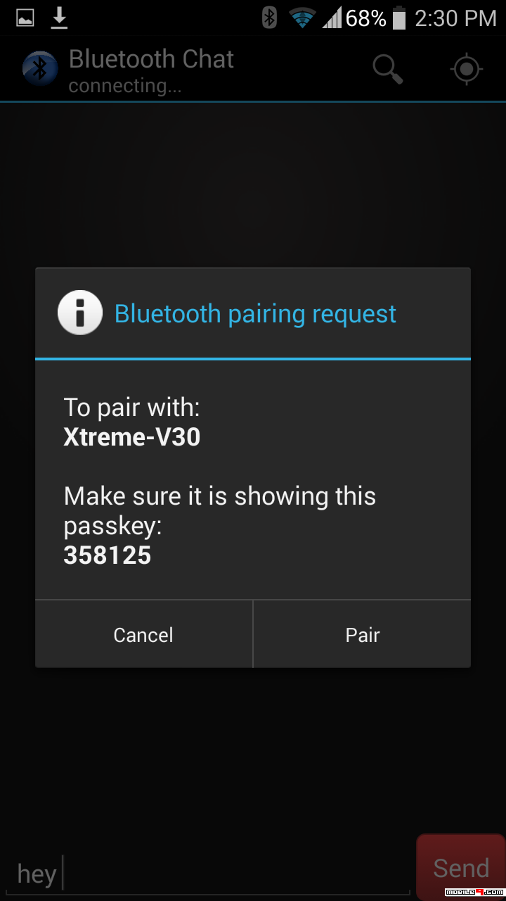 Bluetooth Chat Room Chat