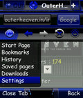 OperaMini Next.v7 Evo HUD Blue for Smart s60v2 mobile app for free download