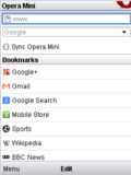 Opera MINI 4.5 Release mobile app for free download