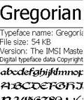 gregorian font mobile app for free download