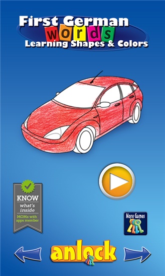 First German Words Learning Shapes And Colors