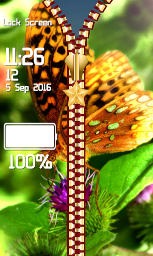 Bugs Zipper Lock Screen