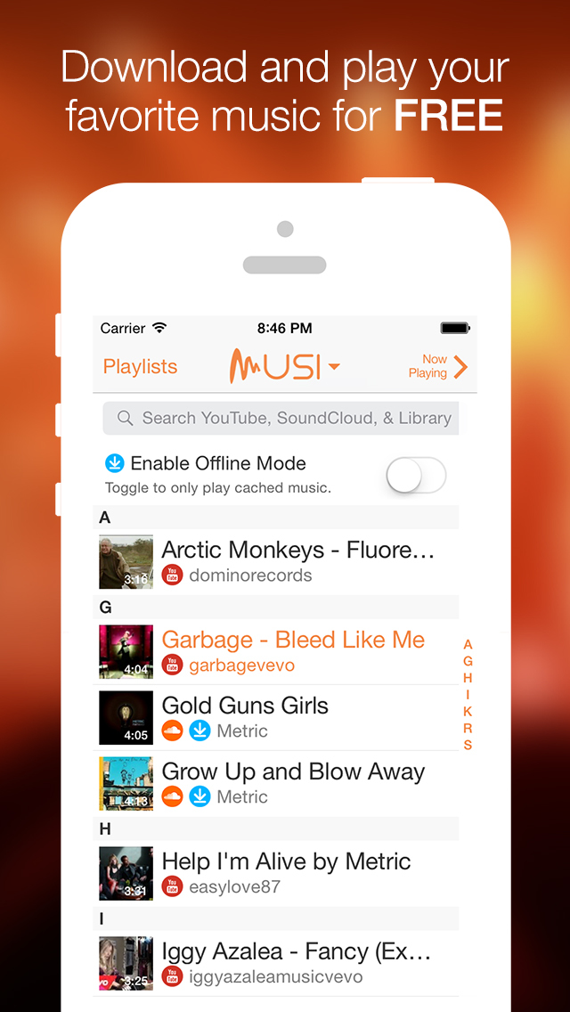 Musi Unlimited Free Music From Youtube Song Downloader For Soundcloud