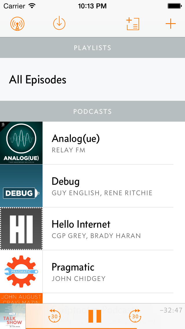 Overcast Podcast Player