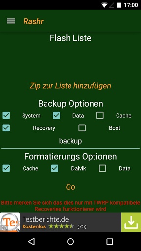 Root Rashr Flash Tool