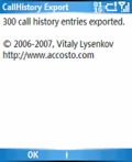 Callhistory Export