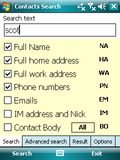 Contacts Search mobile app for free download