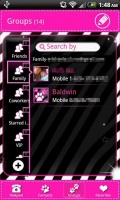 Go Contacts Pink Zebra Theme