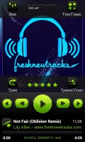 PowerAmp FreshGreen Skin mobile app for free download