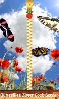 Butterflies Zipper Lock Screen