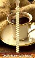 Coffee Zipper Lock Screen mobile app for free download