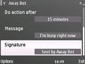 Zurcuer Away Bot v1.00(0) For s60v3 v5 S^3 Anna Belle Unsigned mobile app for free download