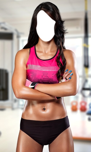 Fitness Girl Photo Montage