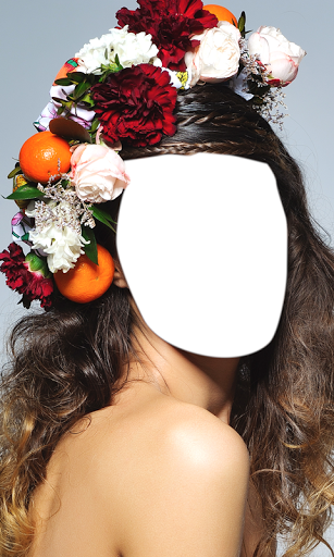 Flower Hairstyle Photo Montage