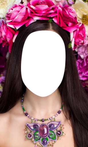 Flower Hairstyle Photo Montage