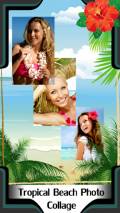 Tropical Beach Photo Collage