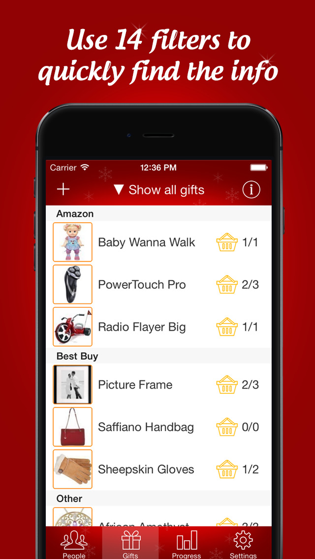 The Christmas Gift List Free   Holiday Shopping List