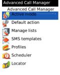 Advanced Call Manager for BlackBerry mobile app for free download
